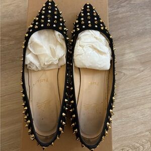 Christian Louboutin PIGALLE 1C1S FLAT SUEDE
B058 BLACK/GOLD CRISTAL size 38,5